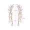 Sweet Leaf Rhinestone Earrings Silver Gold  Piercing Tassel Crytral Earring for Women
