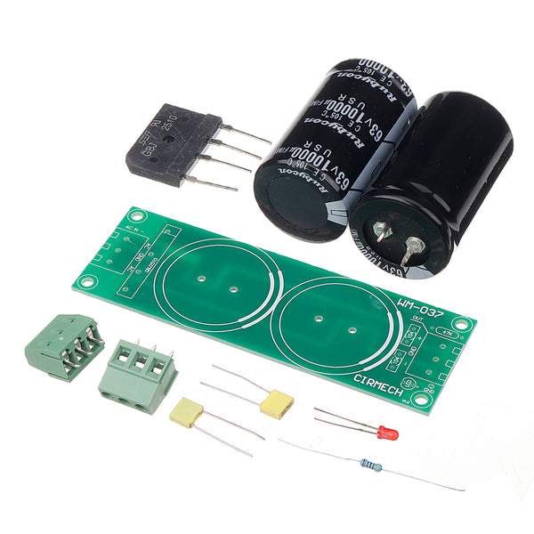 WM-028 Rectifier Filter Capacitor DC Dual Power Supply Module for Power Amplifier AC to DC Power Module Board DIY Kit