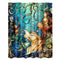 Waterproof Mermaid Scenery Pattern Fabric Shower Curtain Panel Sheer 180 x 180CM