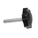 Suleve M6TS1 10Pcs M6 30mm Star Shape Head Thread Knurled Thumb Screw Clamping Grip Knob Screw