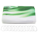 71" x 71" Waterproof Fiber Bathroom Shower Curtain Toilet Cover Non-Slip Rug Mat