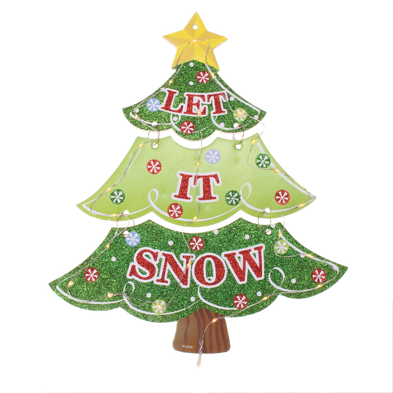 LED Christmas Tree Decoration String Light Window Hanging Ornament Holiday Gift