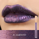 FOCALLURE Glitter Lip Gloss Makeup Long Lasting Nude Shimmer Metallic Liquid Lipstick