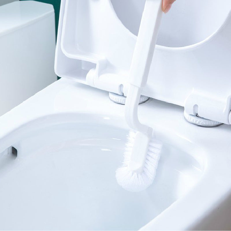 3 In 1 10L Narrow Trash Can Set With Toilet Brush Bathroom Waste Bins Dustbin Garbage Storage