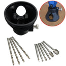 Drillpro Drill Carving Locator 4pcs 3mm Twist Drills and 6pcs Wood Milling Burrs For Rotary Tools