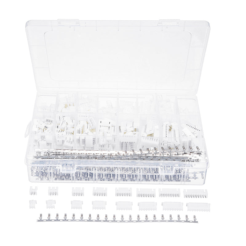 Excellway 900pcs JST-XH 2.54mm Wire Connector Terminal Kit Crimping Tool Crimper Plier Set