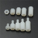 Suleve M3NH9 M3 Nylon Screw White Hex Screw Nut Nylon PCB Standoff Assortment Kit 300pcs