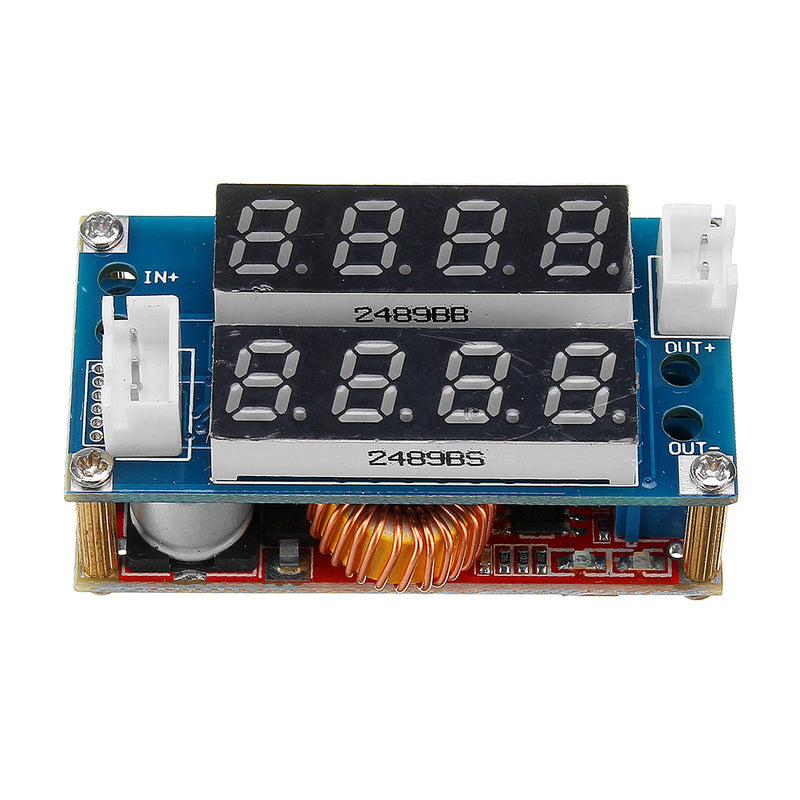 5A CC CV Step Down Digital Adjustable Receiver Charge Module With LED Display Blue/Red