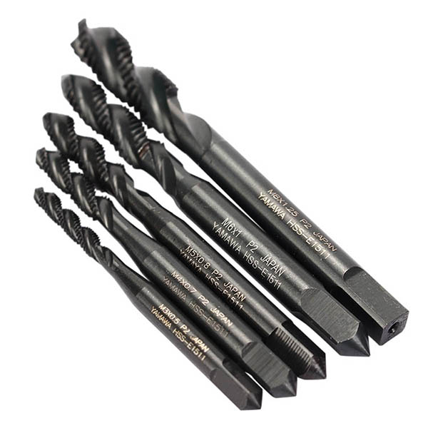 5pcs M3 M4 M5 M6 M8 Nitride Screw Tap Metric Spiral Hand Thread Screw Tap