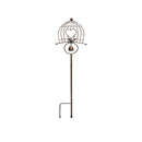 Waterproof Retro Birds Shape Long Stake Wind Chime Welcoming Iron Frame Stand Balcony Landscape Outdoor Garden Decorations