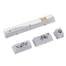 Five-sided Dyesub PBT OEM Profile Yellow Dog Space Bar 6.25u Novelty Keycap + ESC Enter Keycaps