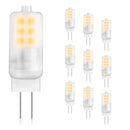 GLIME 10PCS G4 SMD LED Light AC 12V 3W 3000K Warm White Non-dimming Replace Halogen Bulb