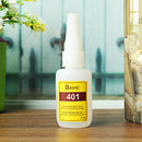 BAIHERE 401 High Strength Quick Drying Glue Instant Strong Adhesive High Temperature Low Bloom 20g