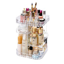 Rotary Acrylic Transparent Receiving Box for Household Desktop Cosmetic Organizer Receiving Box for Lipstick Skin Care Receiving Frame