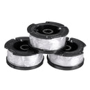 3Pcs Weed Eater String Replacement Spool Line + 1Pc Lawnmower Trimmer Cap & Spring