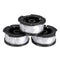 3Pcs Weed Eater String Replacement Spool Line + 1Pc Lawnmower Trimmer Cap & Spring