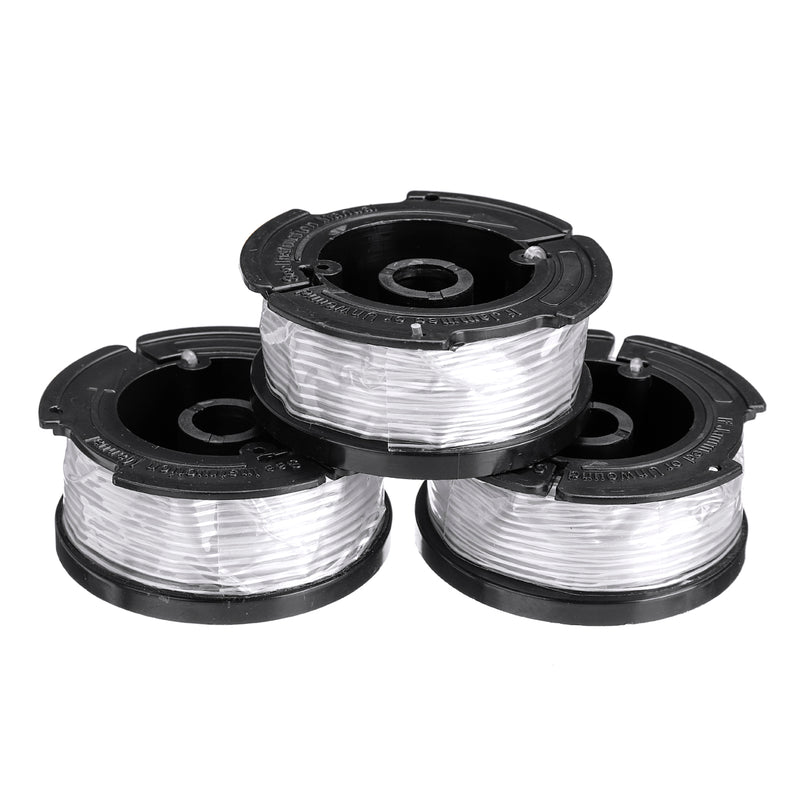 3Pcs Weed Eater String Replacement Spool Line + 1Pc Lawnmower Trimmer Cap & Spring