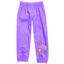 Kids Outdoor Rain Pants Waterproof Windproof Boys Girls Flower Pants For 2-9 Years