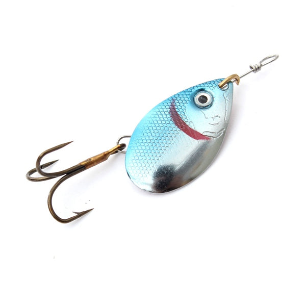 ZANLURE 30pcs Assorted Spinner Baits Metal Fishing Lures Fish Hooks Tackle