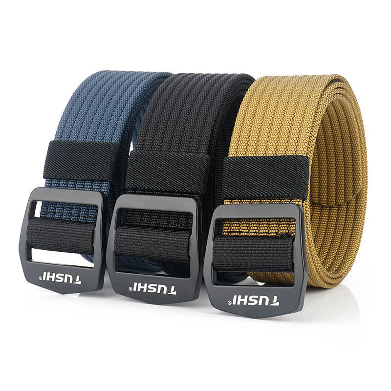 TUSHI R120 Military Tactical Belts Security Elastic Weave Stretch Thick Nylon Waist Belt