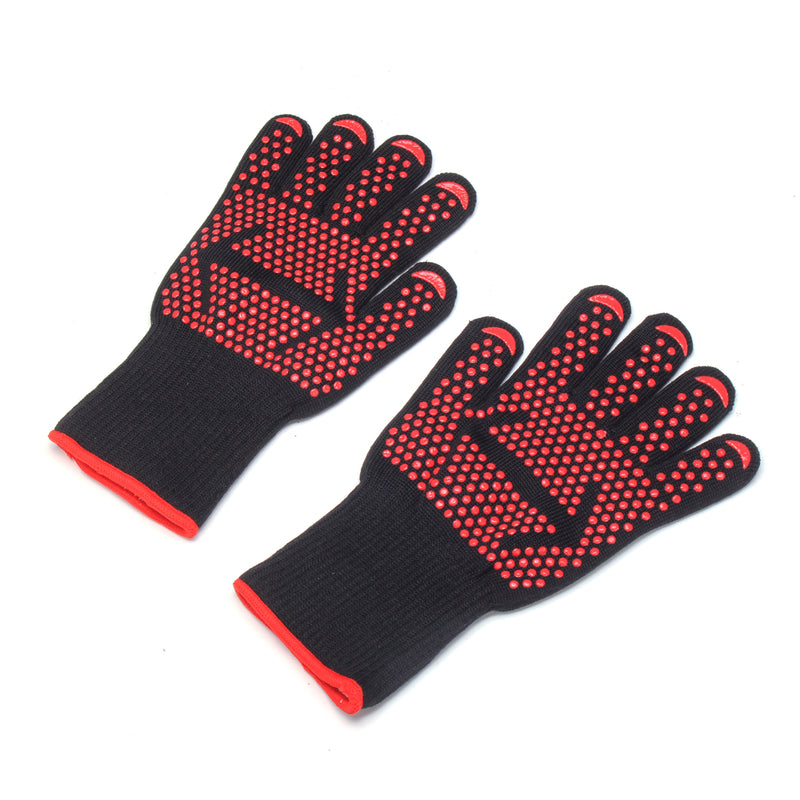 1 pair 500C Heat Proof Grilling Gloves BBQ Kitchen Cooking Industrial Work Tools
