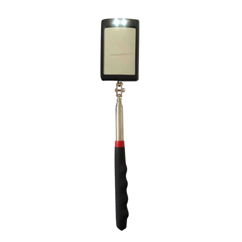 Telescopic Vehicle Inspection Mirror with LED Work Light Amplification Car Repair 360 Rotate LED Mirrors