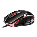 APEDRA A9 3200DPI 6 Buttons Optical USB Wired Mouse 4 Color Controlled Breathing Light Gaming Mouse