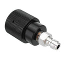 CO2 Refill Adapter Black Air Compressed Can Outlet/Refill Station Connector Kit