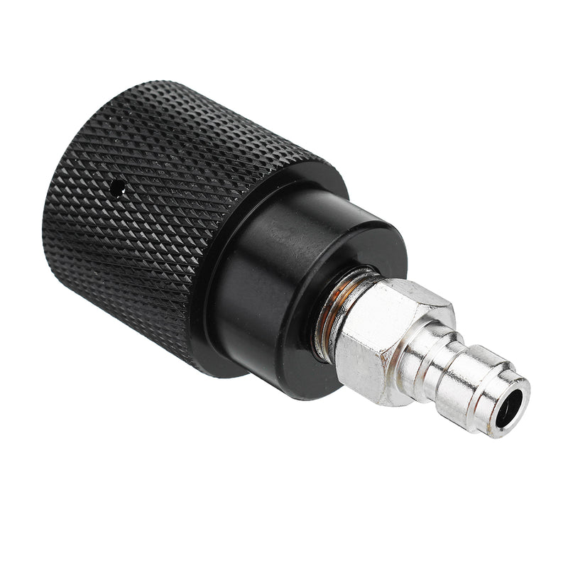 CO2 Refill Adapter Black Air Compressed Can Outlet/Refill Station Connector Kit