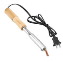 220V Electric Soldering Iron with Chisel Tip And Wood Handle Solder Station Repair Tool Large Power