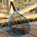 54*30cm Landing Fly Fishing Net Mesh Trount Bass Fishing Catch With Elastic Rope And Clip