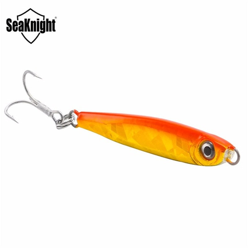 SeaKnight SK302 1PC 21g 65mm Jigging Fishing Lure Metal Sinking Spoon Fishing Baits 3D Eyes