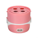 2.0L 3-Layers 220V Stainless Steel Electric Lunch Box Food Container Rice Cooker