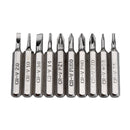 Drillpro 10pcs 4mm CR-V Screwdriver Bit Set Phillips Slotted Torx Batch Head Bit Mobile Phone Repair Tool