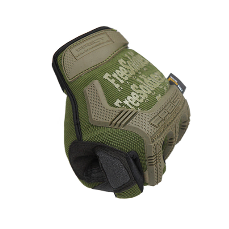 FREE SOLDIER 1Pair Full Finger Glove Army Green Tactical Gloves Elastic Slip Resistant Gloves For Outdoor Sports Cycling Riding Hunting