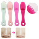 2Pcs Silicone Mini Blackhead Remover Exfoliating Face Wash Facial Cleaning Brush Tools