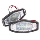 2x LED License Plate Light For Honda Civic Accord Odyssey Pilot Acura TL TSX MDX
