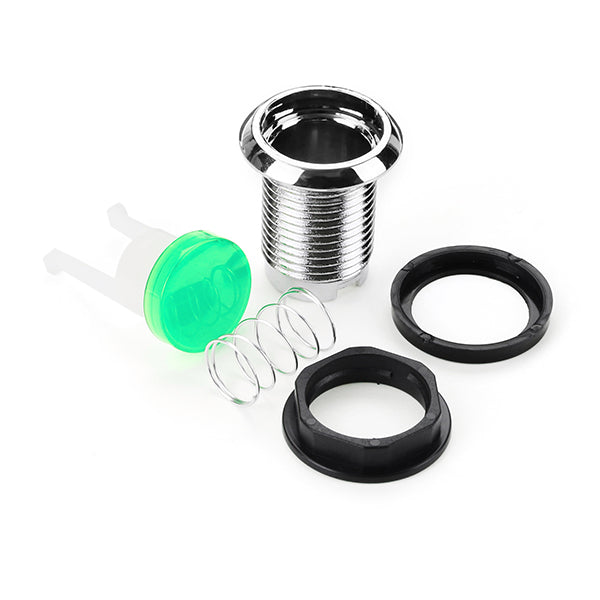 10Pcs 33MM Electroplated Green LED Push Button for Arcade Game Console Controller DIY