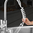 Stretchable Faucet Extender Water Saving Tap 360 Rotation Shower Head Water Filter Sprayer for Kitchen Bathroom