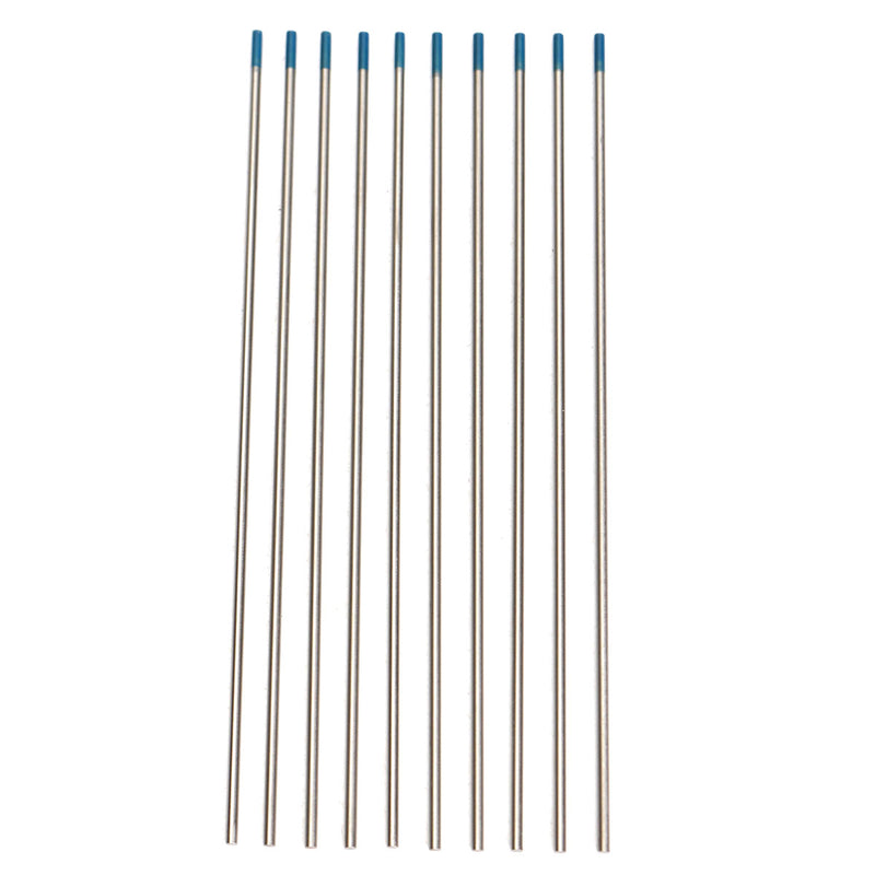 10Pcs Tungsten 2 Percent Lanthanated Blue Tip TIG Electrodes WL20 Welding Rods