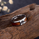 Trendy Insert Cross Finger Rings Vintage Tree Of Life Pattern Stainless Steel Ring for Men