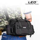 LEO 1000D Waterproof Oxford Cloth Fishing Tackle Bag Large Capacity Outdoor Waist Pack 40*17*20cm