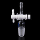 24/29Glass Adapter VacuumFlowControlAdapterwithPTFEStopcockMaleGroundJointtoStraightHoseConnection