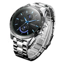 LONGBO 8833 Stainless Steel Band Fashion Business Style Luminous Display Men Quartz Watch