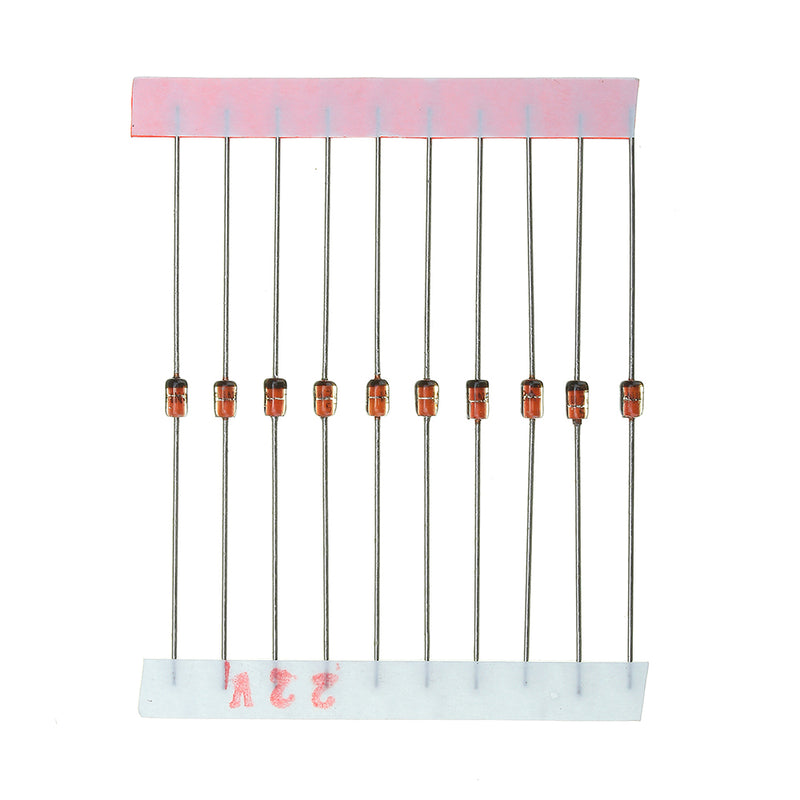 250 Pcs 25 Values 1W Zener Diode Assorted Kit 3V To 33V Assortment Kit