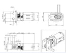 Machifit GW12GA-4 DC 6V 4rpm Worm Gear Motor Gear Box Electric Motor