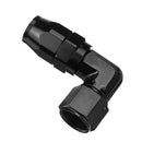AN10 0AN JIC-10 90 Degree Swivel Oil Fuel Air Gas Hose End Fitting Adapter Black