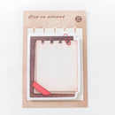 Japanese Stationery Creative Stick Notes Retro Notebook Message Post 10 Pcs