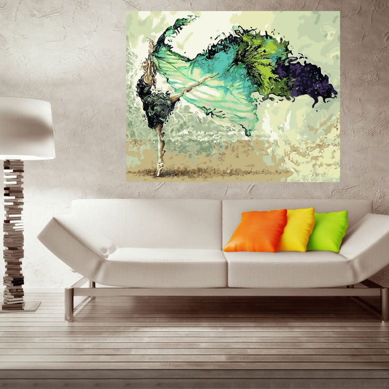 40X50CM Dancer Digital Acrylic Painting DIY Self Handicraft Paint Kit Home Decor Without Frame