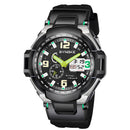 SYNOKE 67606 5ATM Waterproof Men Fashion Luminous Display Stopwatch Watch Dual Display Digital Watch